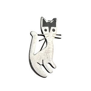 Cat Kitten Sterling Silver Small Brooch Mexico